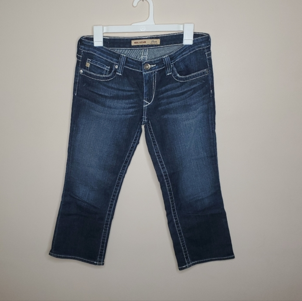 Big Star‎ Sweet Ultra Low Rise Denim Capri Pants Womens Size 29